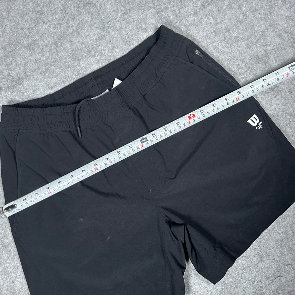 Wilson Sport Shorts Mens Medium Black Athletic Gym Training Running Performance - Picture 9 of 15
